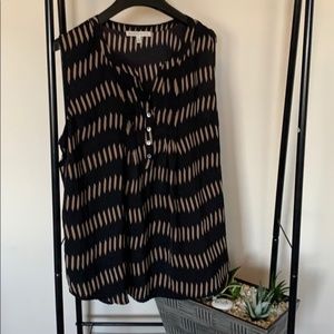 🍩DANIEL RAINN top SZ XL BLACK/BROWN.